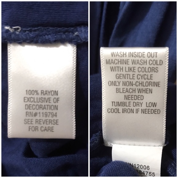 Apt. 9 Ombré Crochet Tunic Top, Boho Dip Dye Long Ombre Stretch Beach Blue Large - Picture 12 of 13